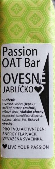 Fotografie - Passion oat bar ovesné jablíčko Love your life