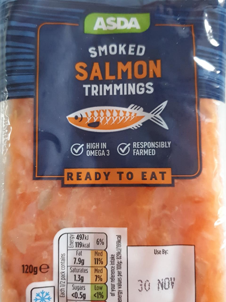 Fotografie - Smoked Salmon Trimmings Asda