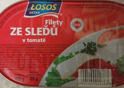 Fotografie - filety ze sleďů v tomatě rajčatové omáčce Losos Ustka