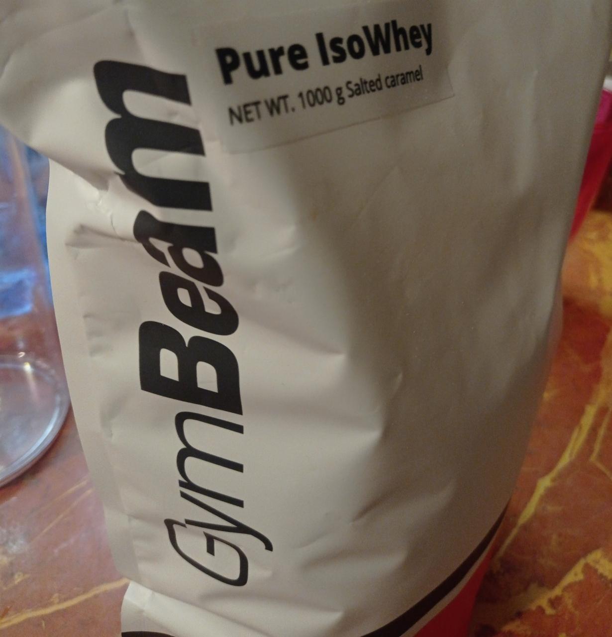 Fotografie - Pure IsoWhey Protein salted caramel GymBeam