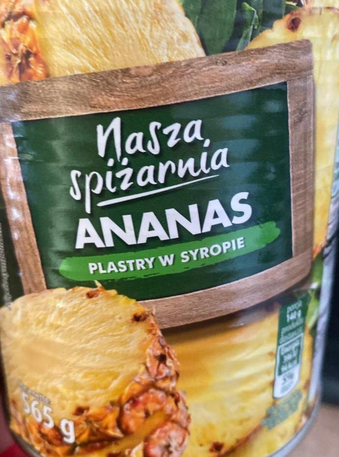 Fotografie - Ananas plastry w syropie Nasza Spiżarnia