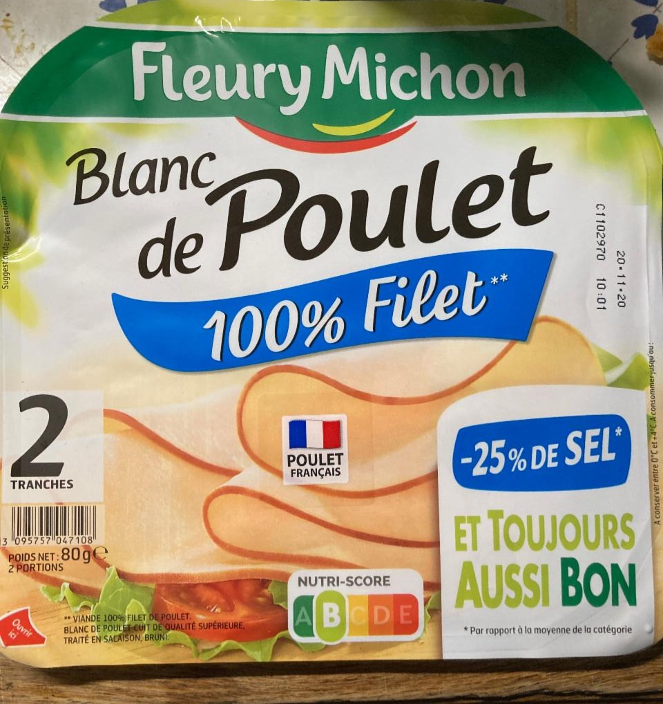 Fotografie - Blanc de Poulet 100% Filet Fleury Michon