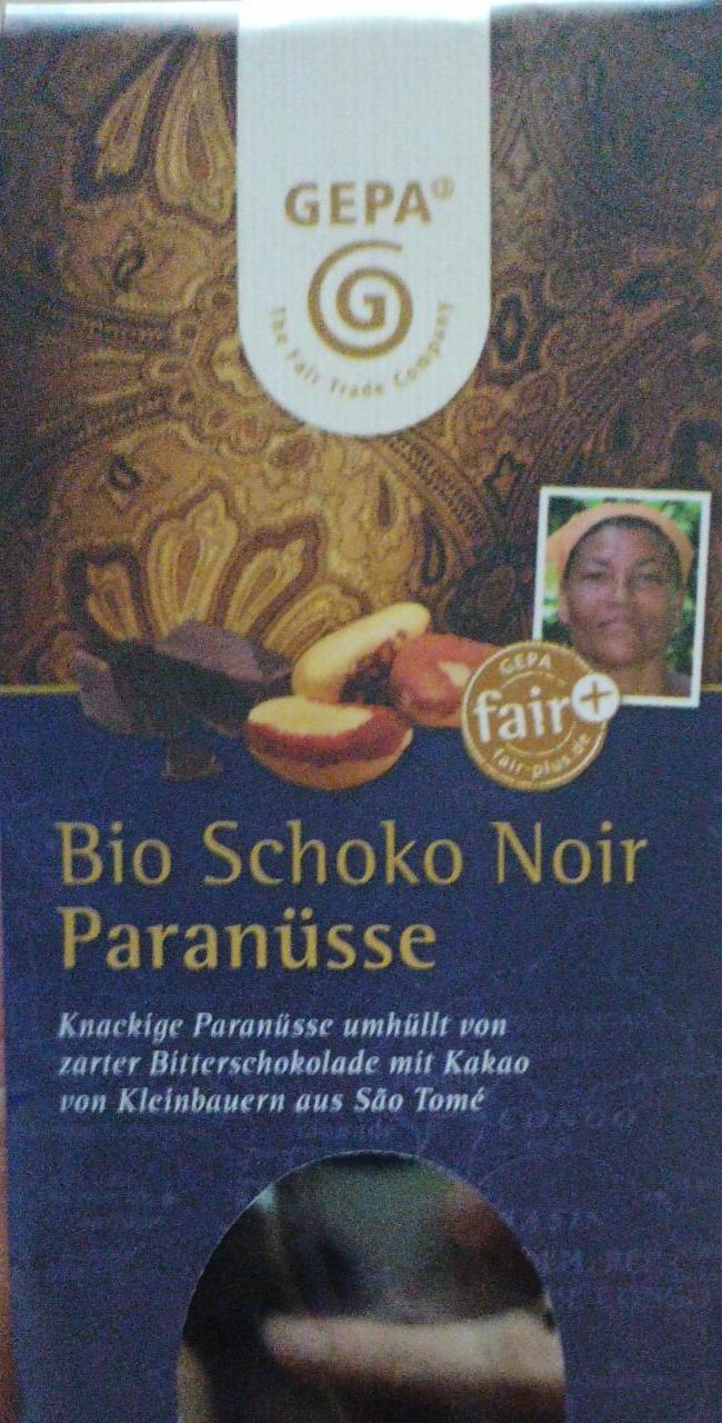 Fotografie - paraořechy v hořké čokoládě Bio Schoko Noir Paranüsse Gepa