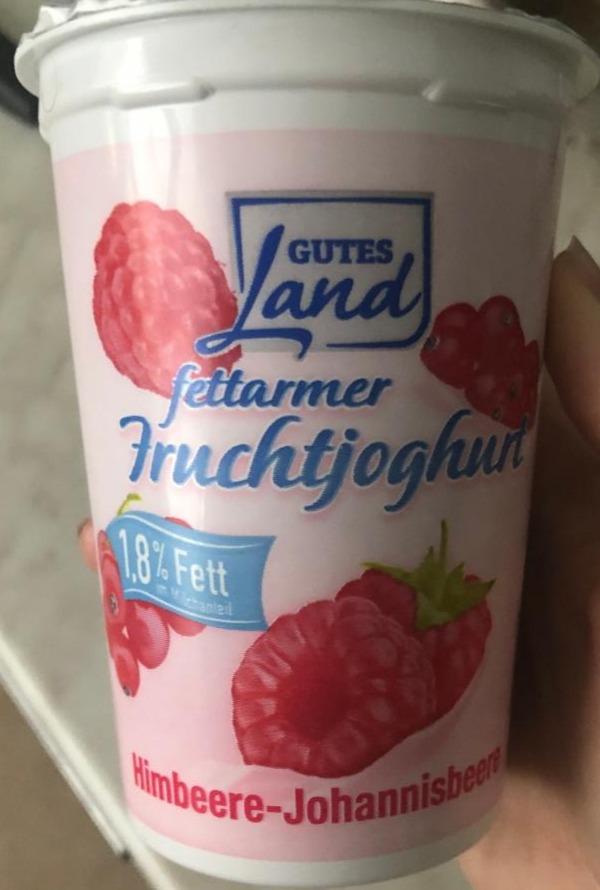 Fotografie - Fettarmer Fruchtjoghurt Himbeere-Johannisbeere Gutes Land