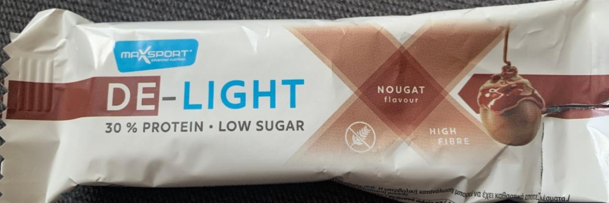 Fotografie - De-Light Bar 30% protein Nougat MaxSport