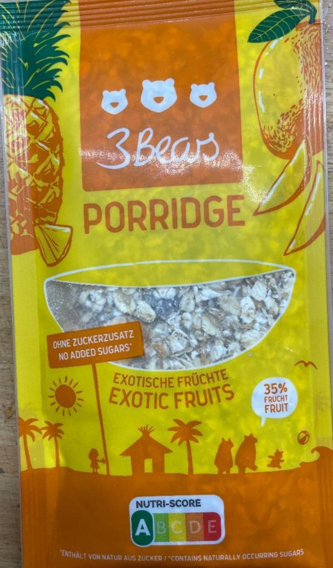 Fotografie - porridge exotic fruits 3Bears
