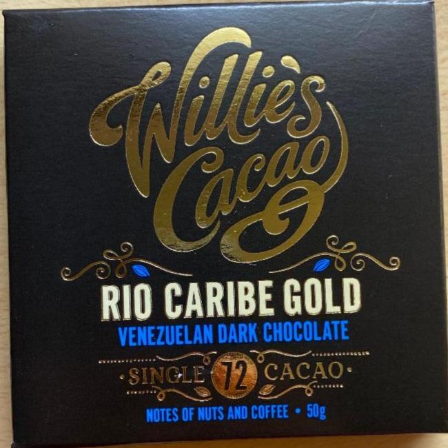 Fotografie - Rio Caribe Gold Venezuelan Dark Chocolate 72% Willie's Cacao