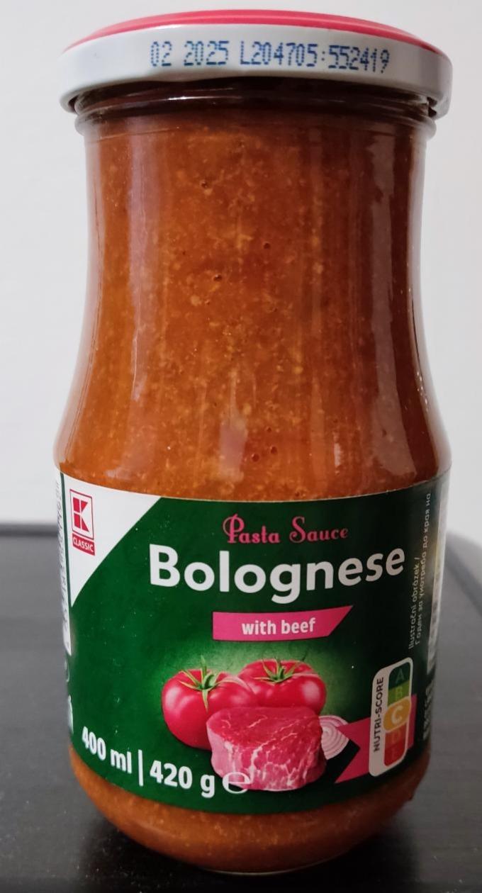 Fotografie - Pasta sauce Bolognese with beef K-Classic
