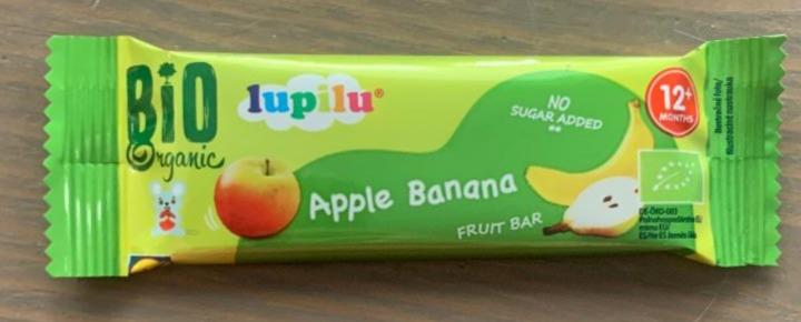 Fotografie - Apple banana fruit bar bio Lupilu