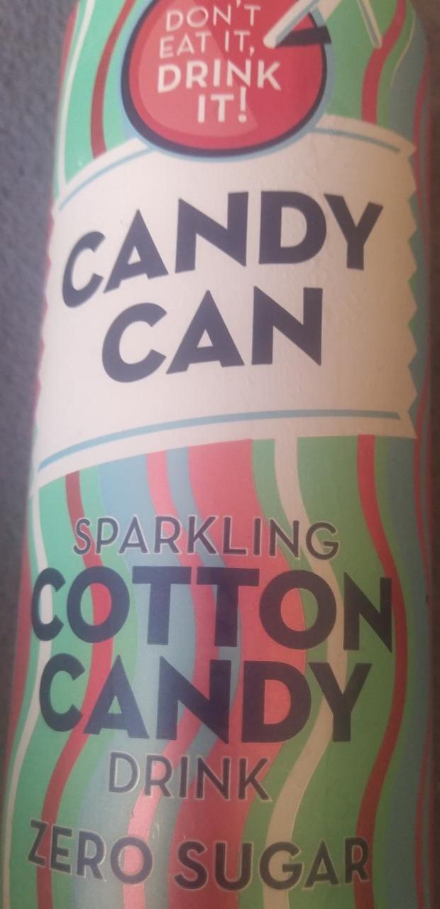 Fotografie - Sparkling Cotton Candy Drink Zero Sugar Candy Can