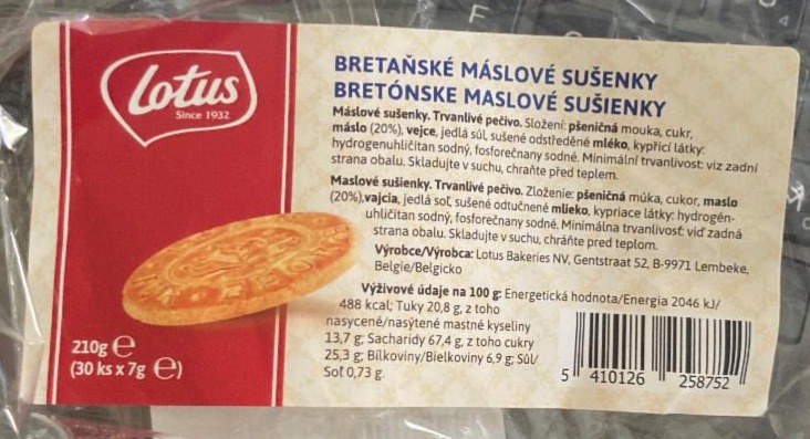 Fotografie - Bretaňské máslové sušenky Lotus