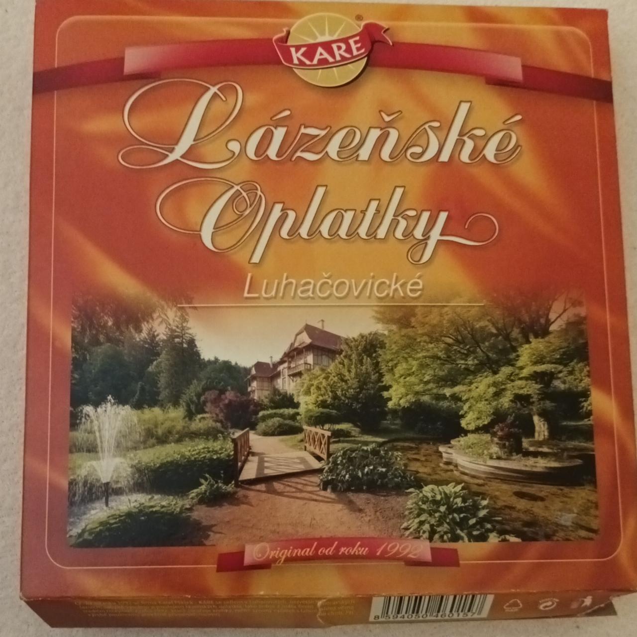 Fotografie - Lázeňské oplatky Luhačovické skořicové Kare