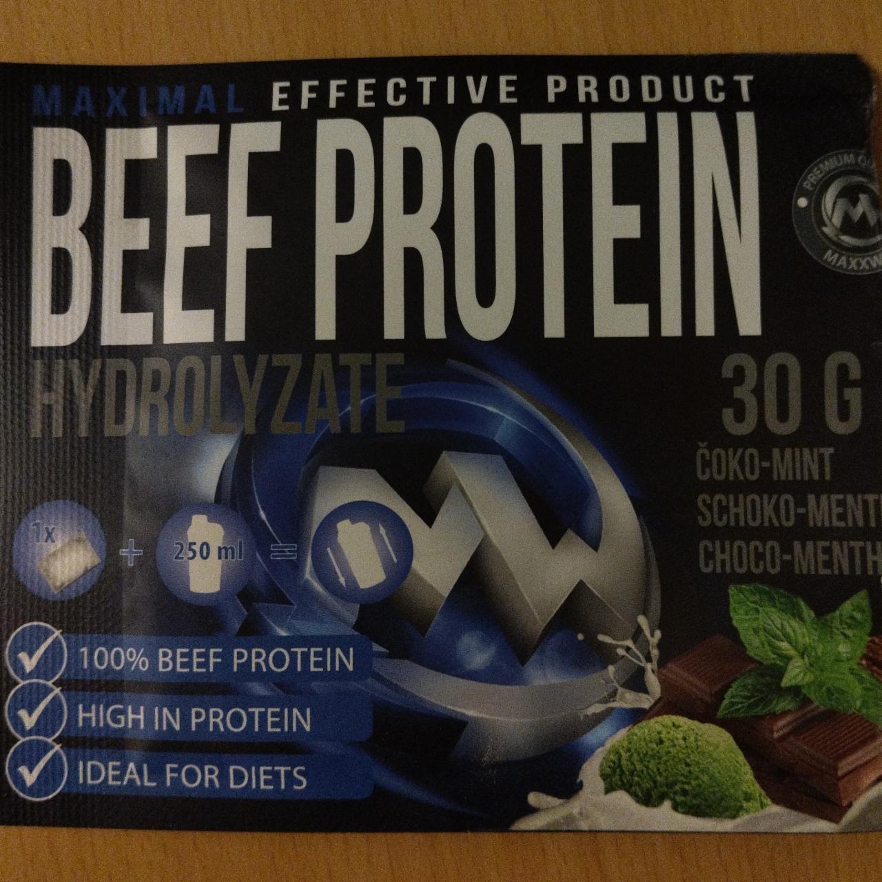 Fotografie - Beef Protein čoko-mint Maxxwin