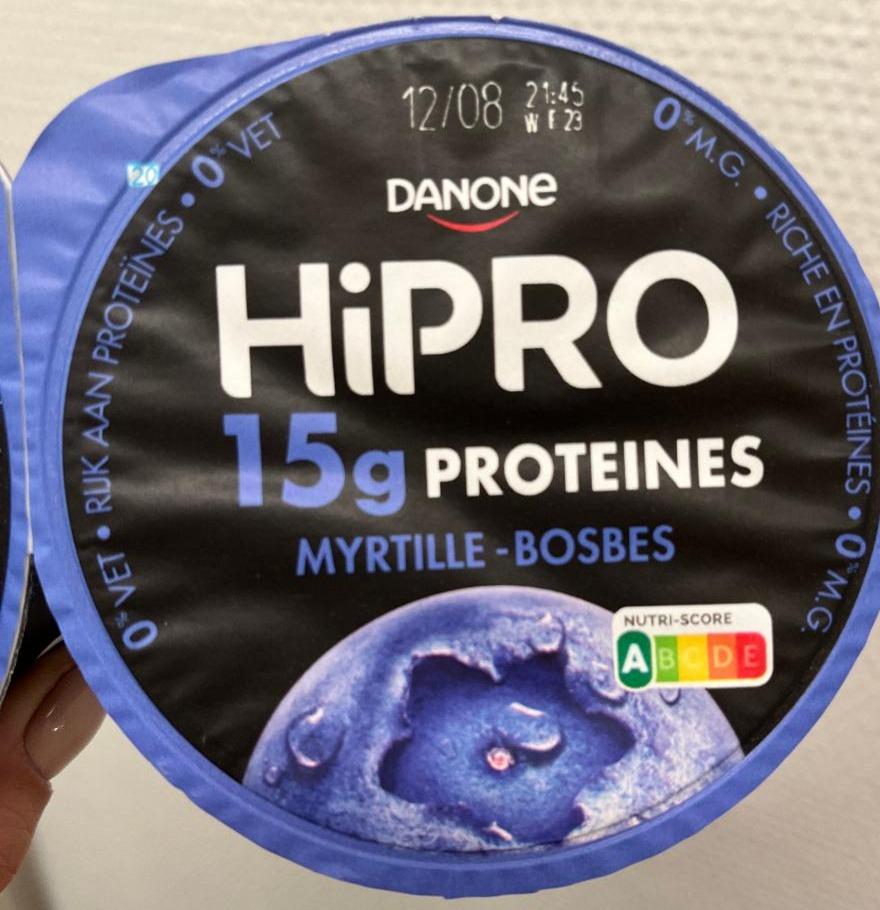 Fotografie - HiPro 15g proteine Skyr stijl bosbes Danone