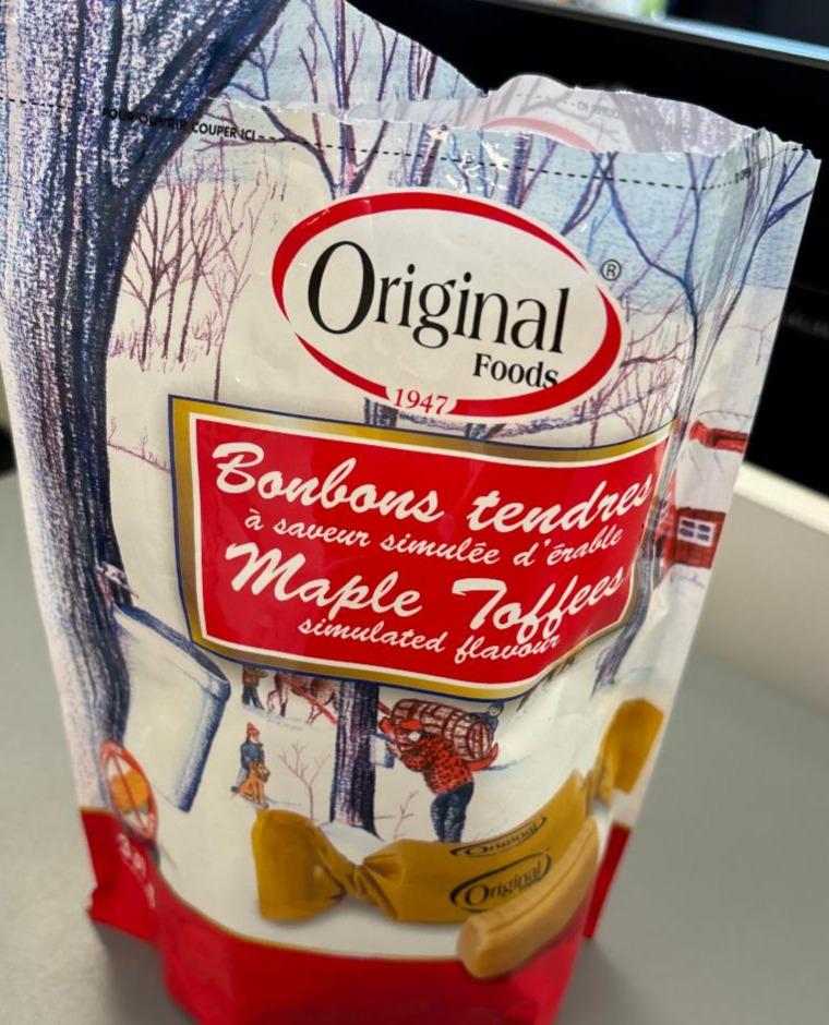 Fotografie - bonbóny maple toffes Original Foods