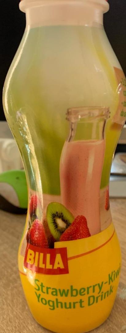 Fotografie - Strawberry-Kiwi yoghurt drink Billa