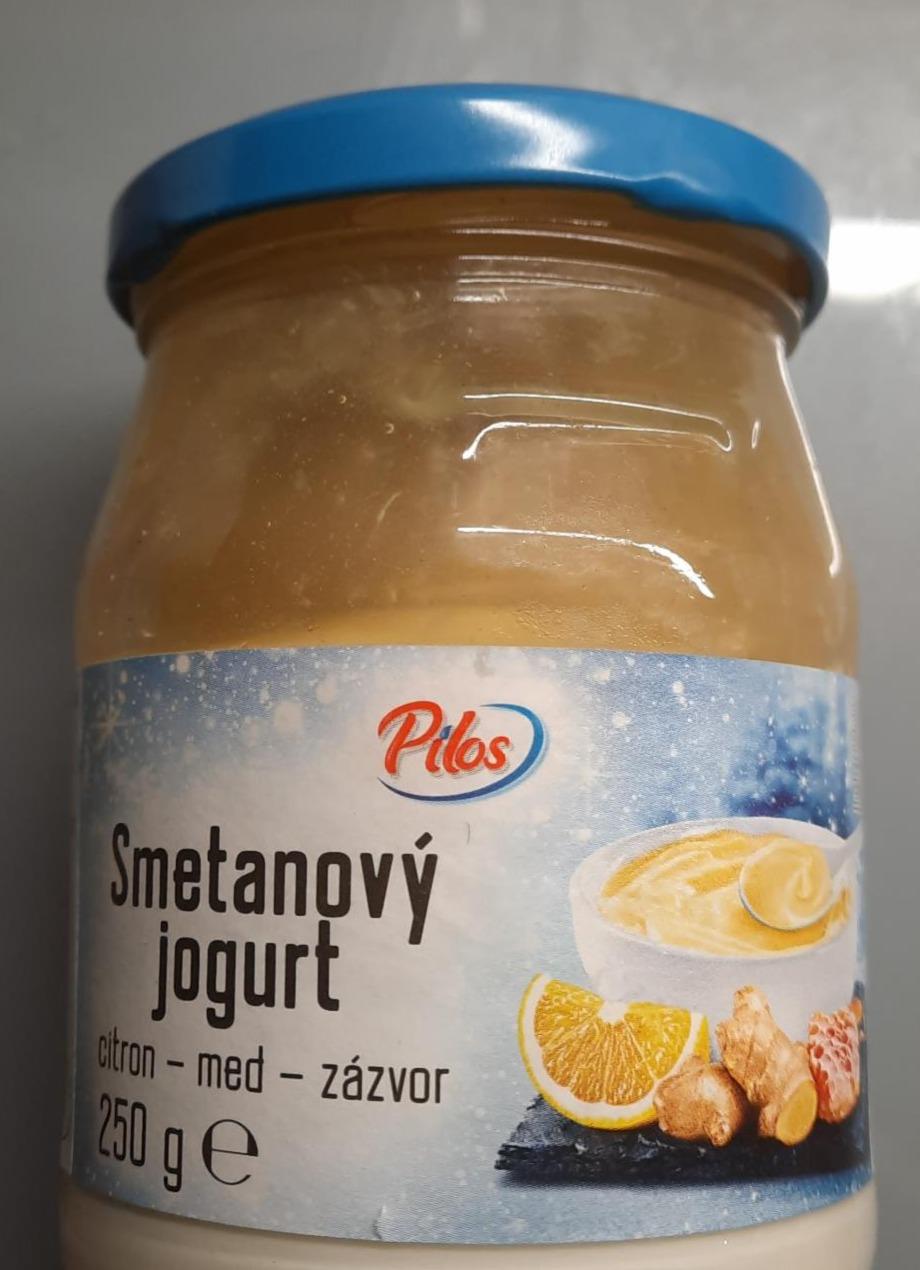 Fotografie - Smetanový jogurt citron-med-zázvor Pilos