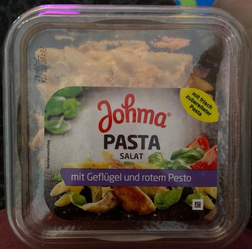 Fotografie - Pasta Salat mit Geflügel und rotem Pesto Johma