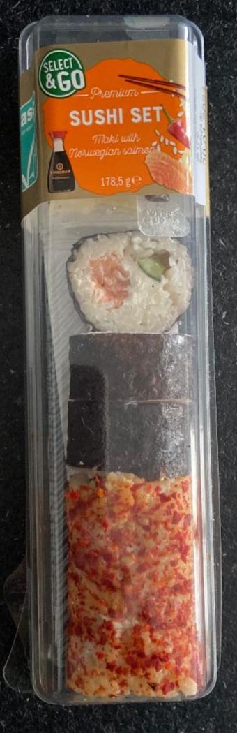 Fotografie - Sushi Set Maki with Norwegian salmon Select&Go