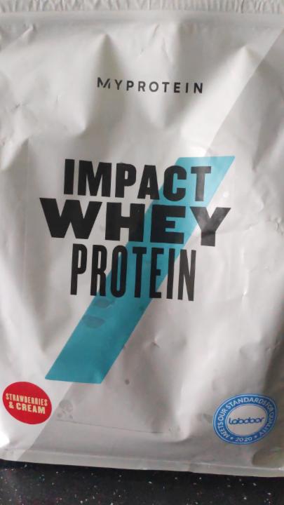 Fotografie - Impact Whey Protein Strawberry cream My Protein