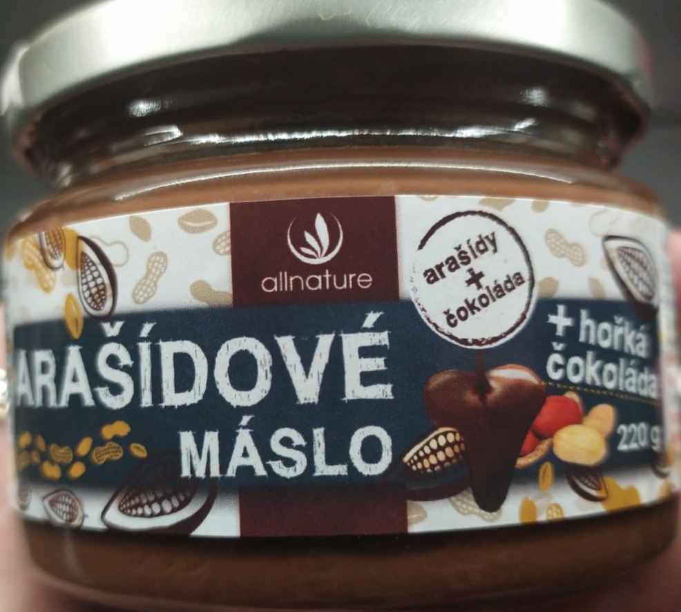 Fotografie - Arašídové máslo + hořká čokoláda Allnature