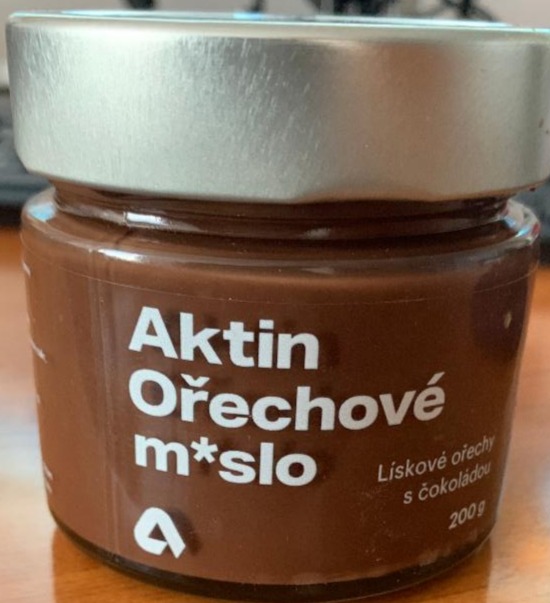 Fotografie - Ořechové m*slo lískové ořechy s čokoládou Aktin