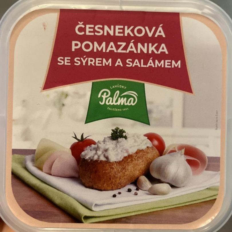 Fotografie - Česneková pomazánka se sýrem a salámem Lahůdky Palma