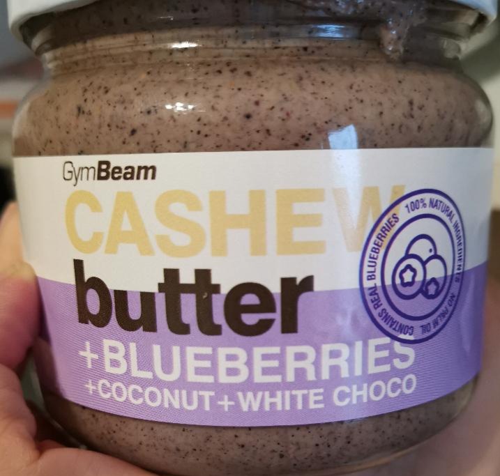 Fotografie - Cashew butter blueberries+coconut+white choco GymBeam