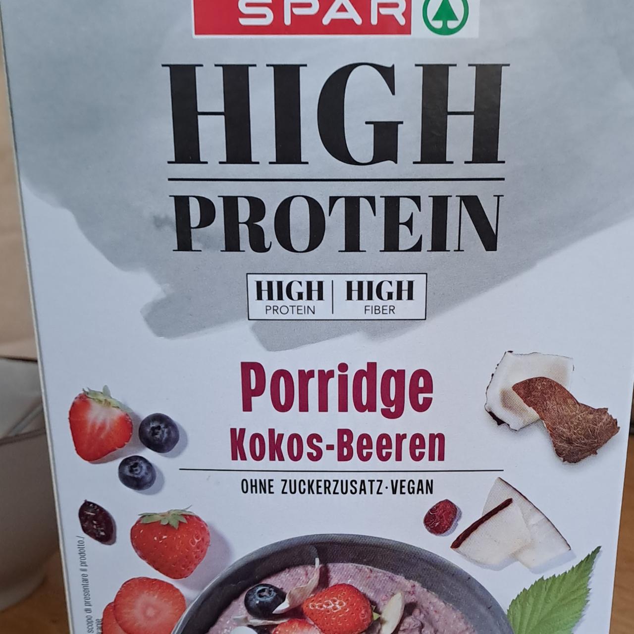 Fotografie - High protein Porridge Kokos-Beeren Spar