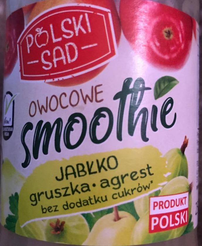 Fotografie - Owocowe smoothie Jablko gruszka agrest Polski sad