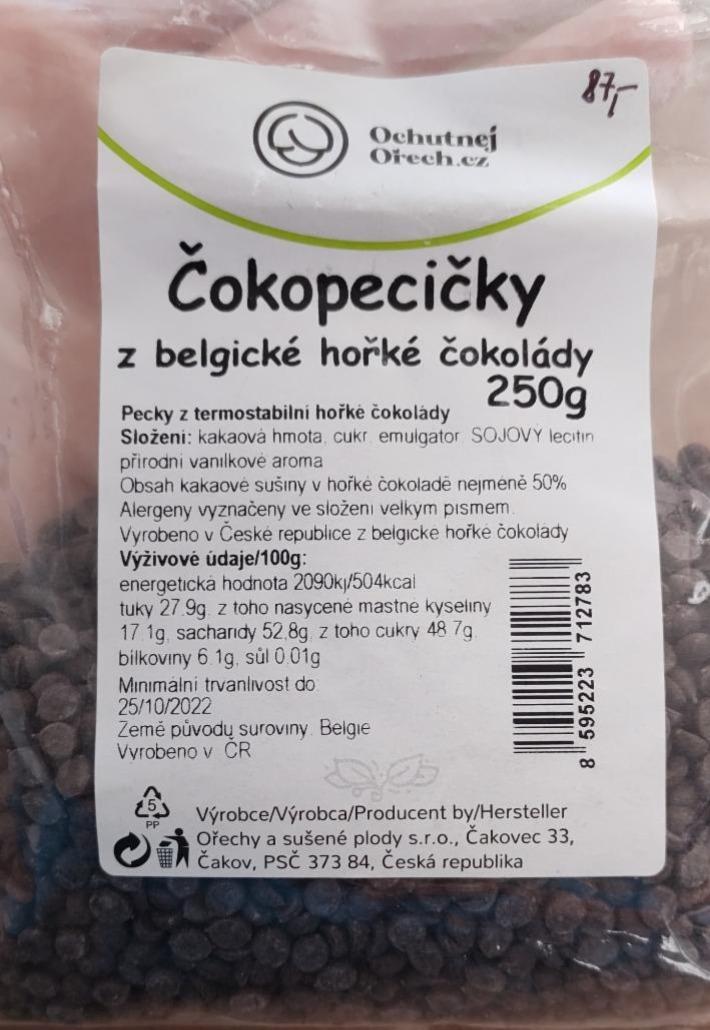 Fotografie - Čokopecičky z belgické hořké čokolády Ochutnejorech.cz