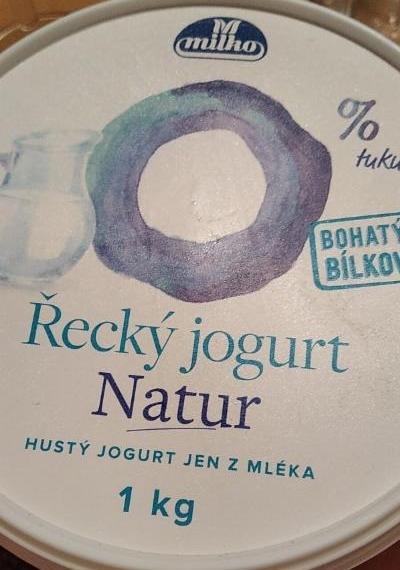 Fotografie - Řecký jogurt natur 0% tuku Milko