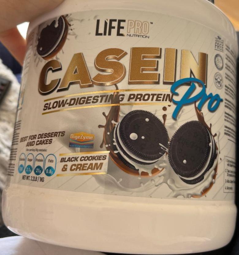 Fotografie - Casein Black Cookies & Cream Life Pro Nutrition