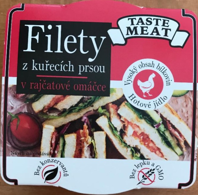 Fotografie - Filety z kuřecích prsou v rajčatové omáčce Taste Meat