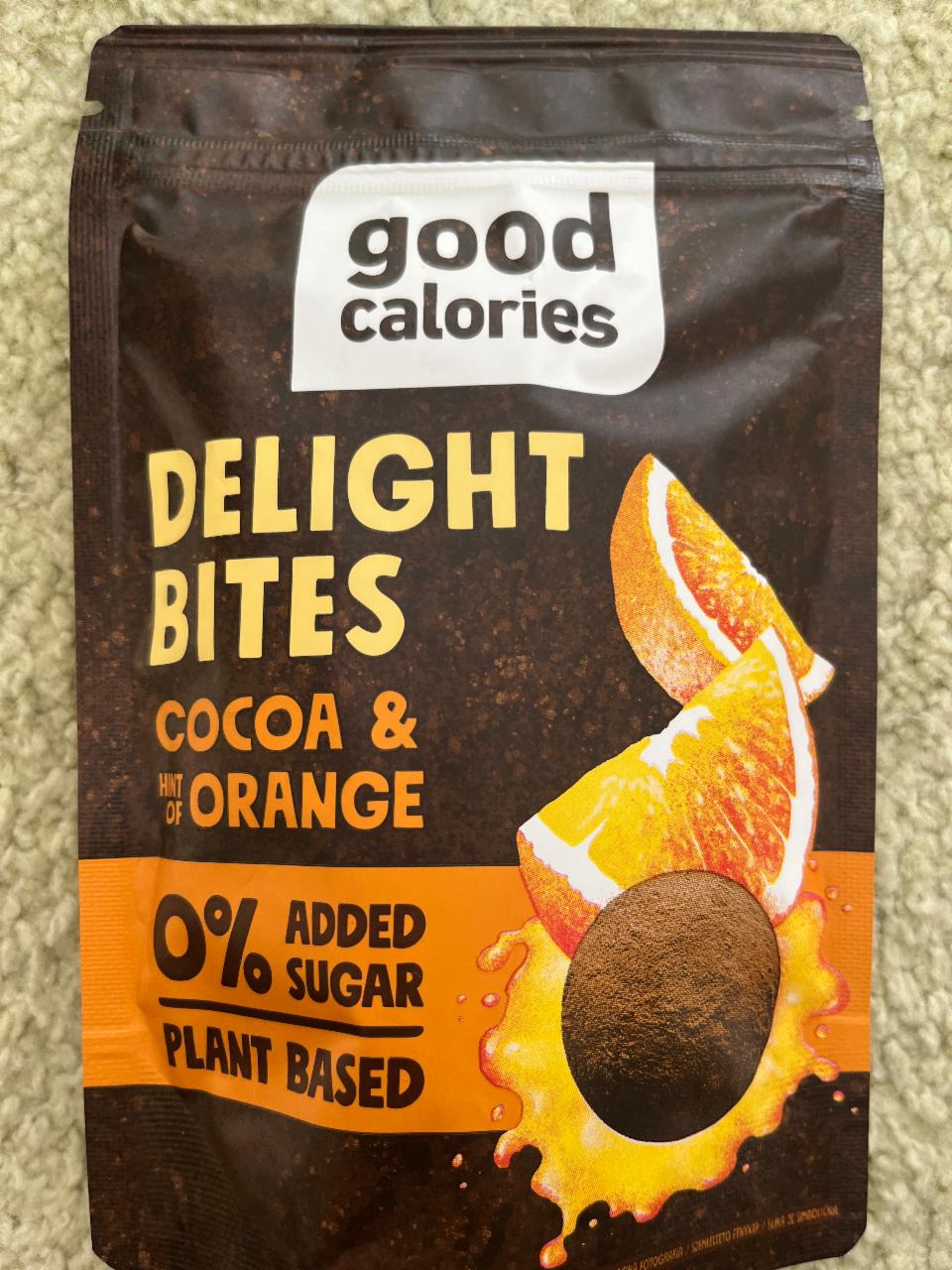 Fotografie - Delight bites cocoa & hint of orange Good Calories