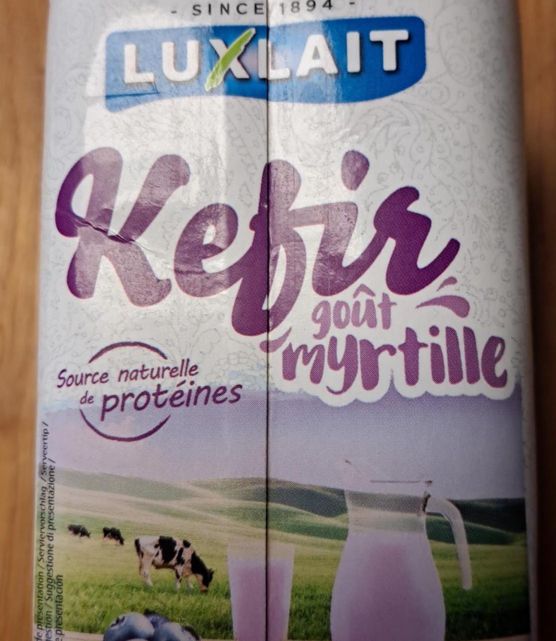 Fotografie - Kefir goût myrtille Luxlait