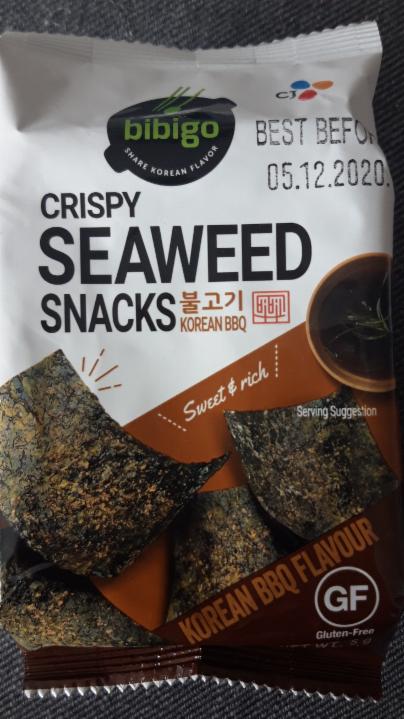 Fotografie - Crispy Seaweed Snacks Korean BBQ - Bibigo