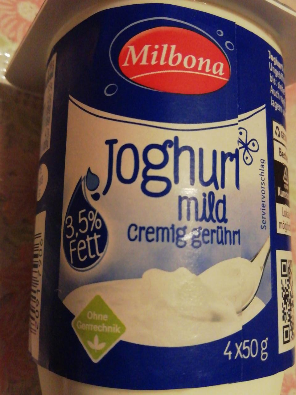 Fotografie - Jogurt bílý 3,5% tuku Milbona