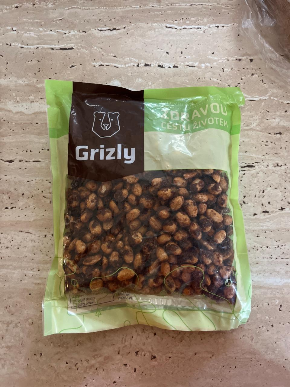 Fotografie - Arašídy slaný karamel s medem Grizly