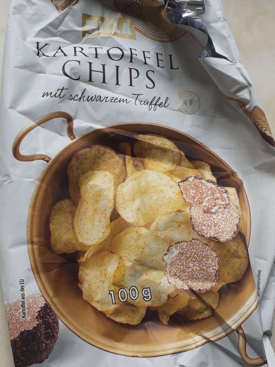 Fotografie - Kartoffel chips mit Schwarzem Trüffel Billa