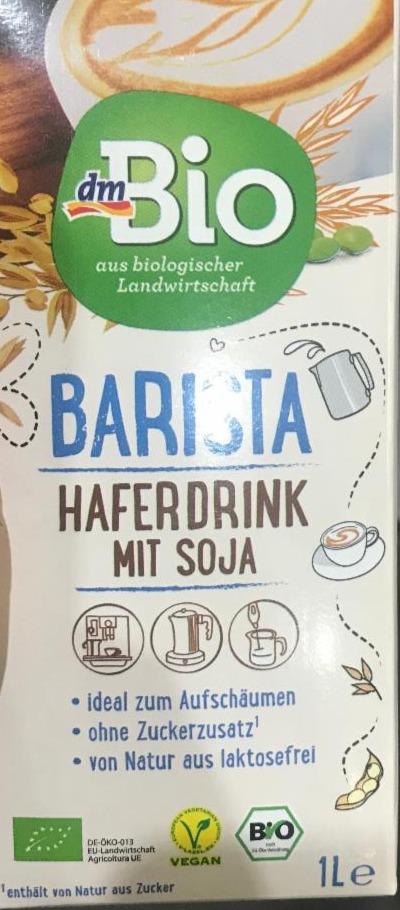 Fotografie - Barista Haferdrink mit soja (ovesný nápoj se sójou) dmBio