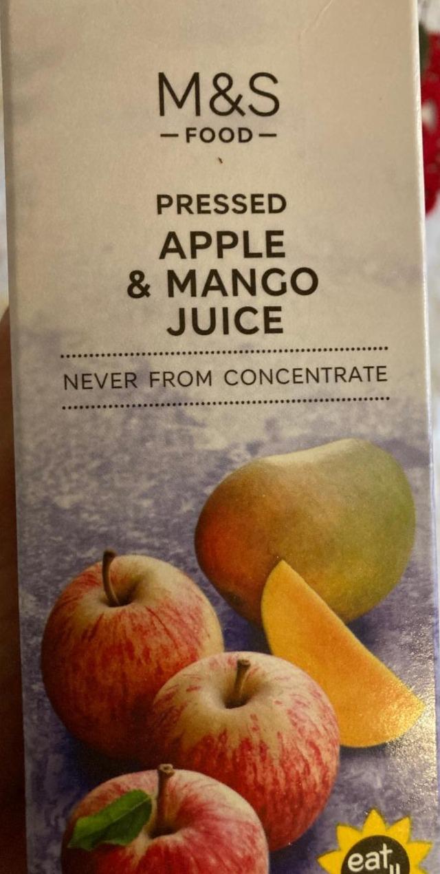 Fotografie - Pressed Apple & Mango Juice M&S Food