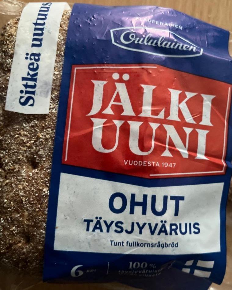Fotografie - Jälki uuni Ohut Täysjyväruis Oululainen