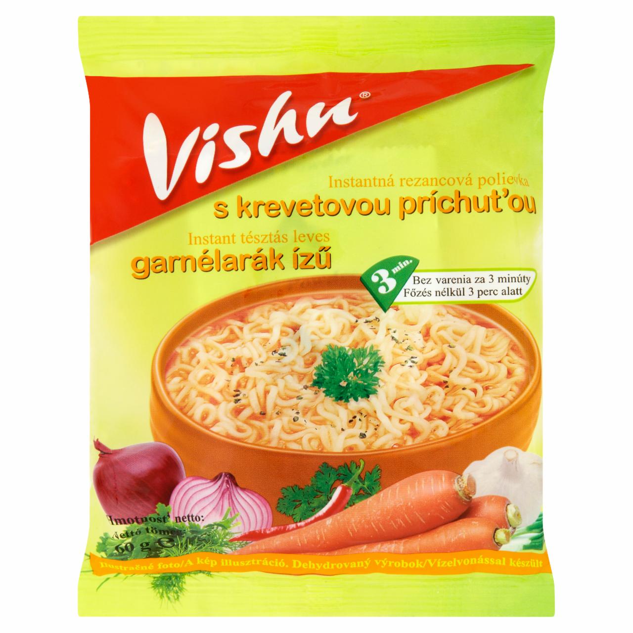 Fotografie - Instanntá rezancová polievka s krevetou príchuťou Vishu