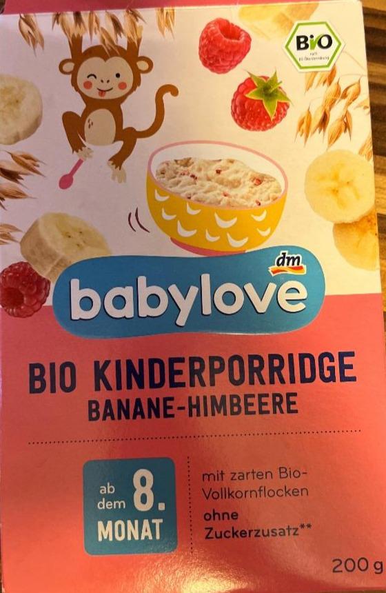 Fotografie - Bio Kinderporridge Banane-Himbeere Babylove