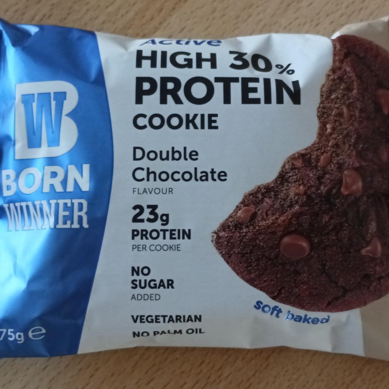 Fotografie - Active High 30% Protein Cookie Double Chocolate Born winner