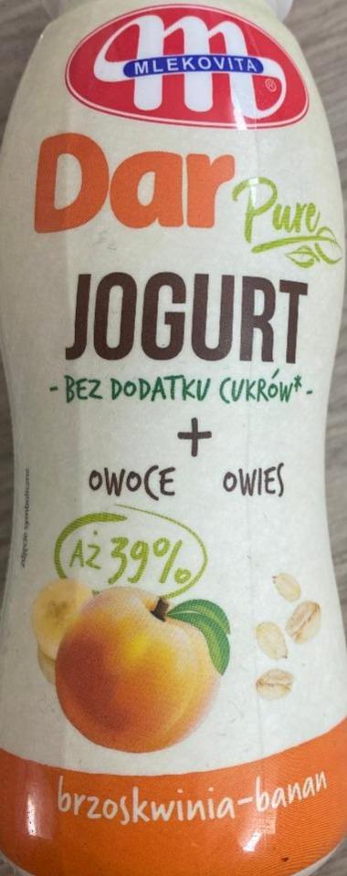 Fotografie - Dar Pure Jogurt Owoce Owies Brzoskwinia-Banan Mlekovita
