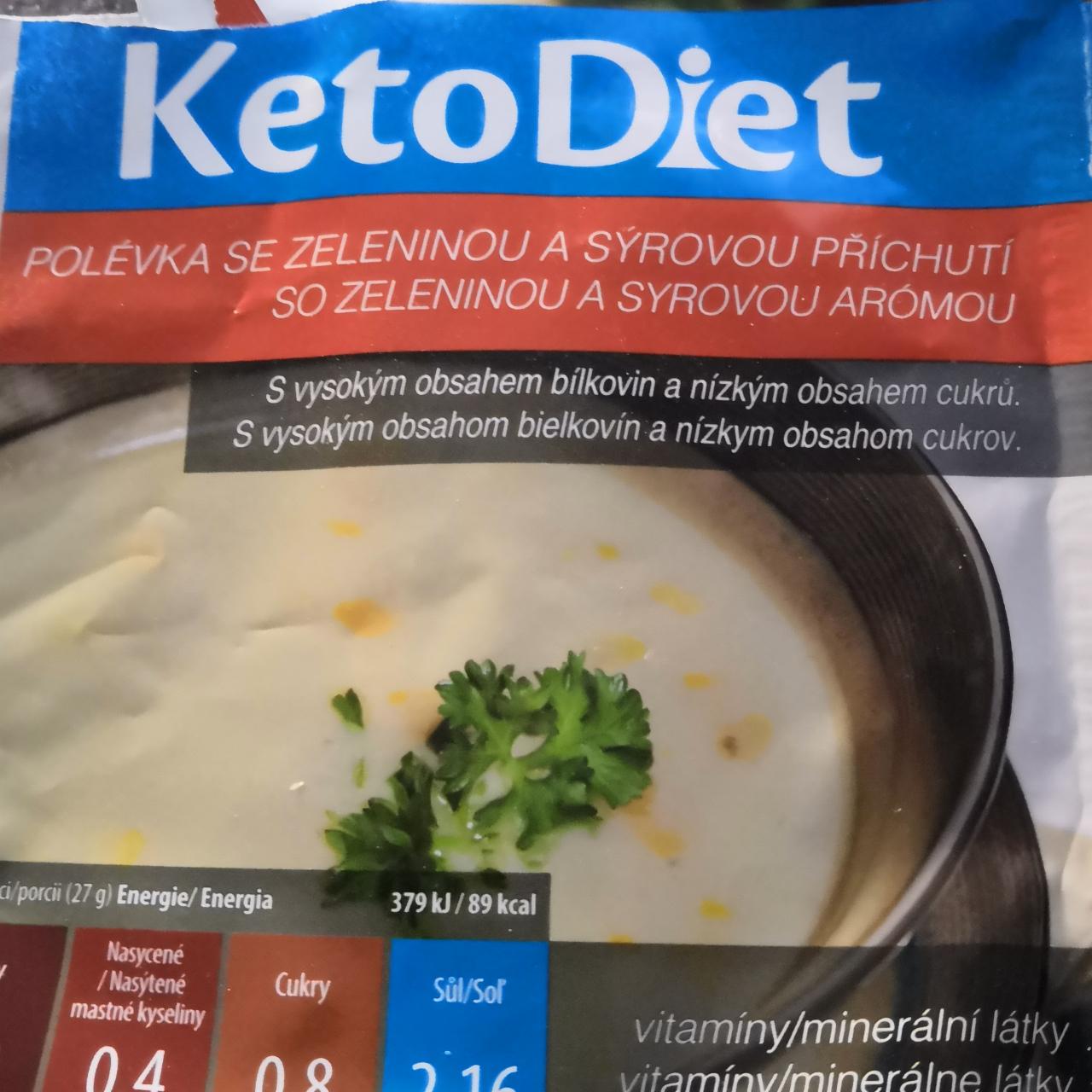Fotografie - Polévka se zeleninou a sýrovou příchutí KetoDiet