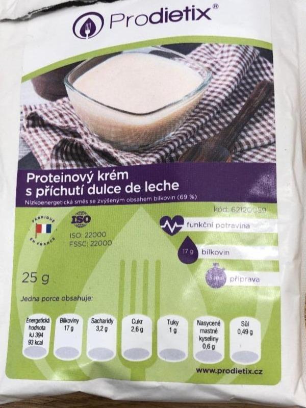 Fotografie - Proteinový krém s příchutí dulce de leche Prodietix