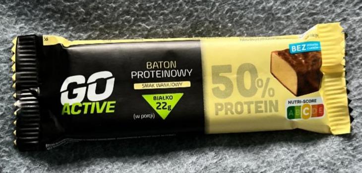 Fotografie - Baton proteinowy smak waniliowy 50% Protein Go Active